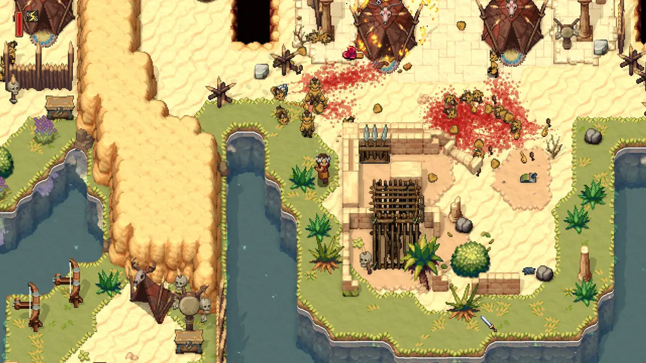 Romestead official screenshot showing settlement layout and expansion space