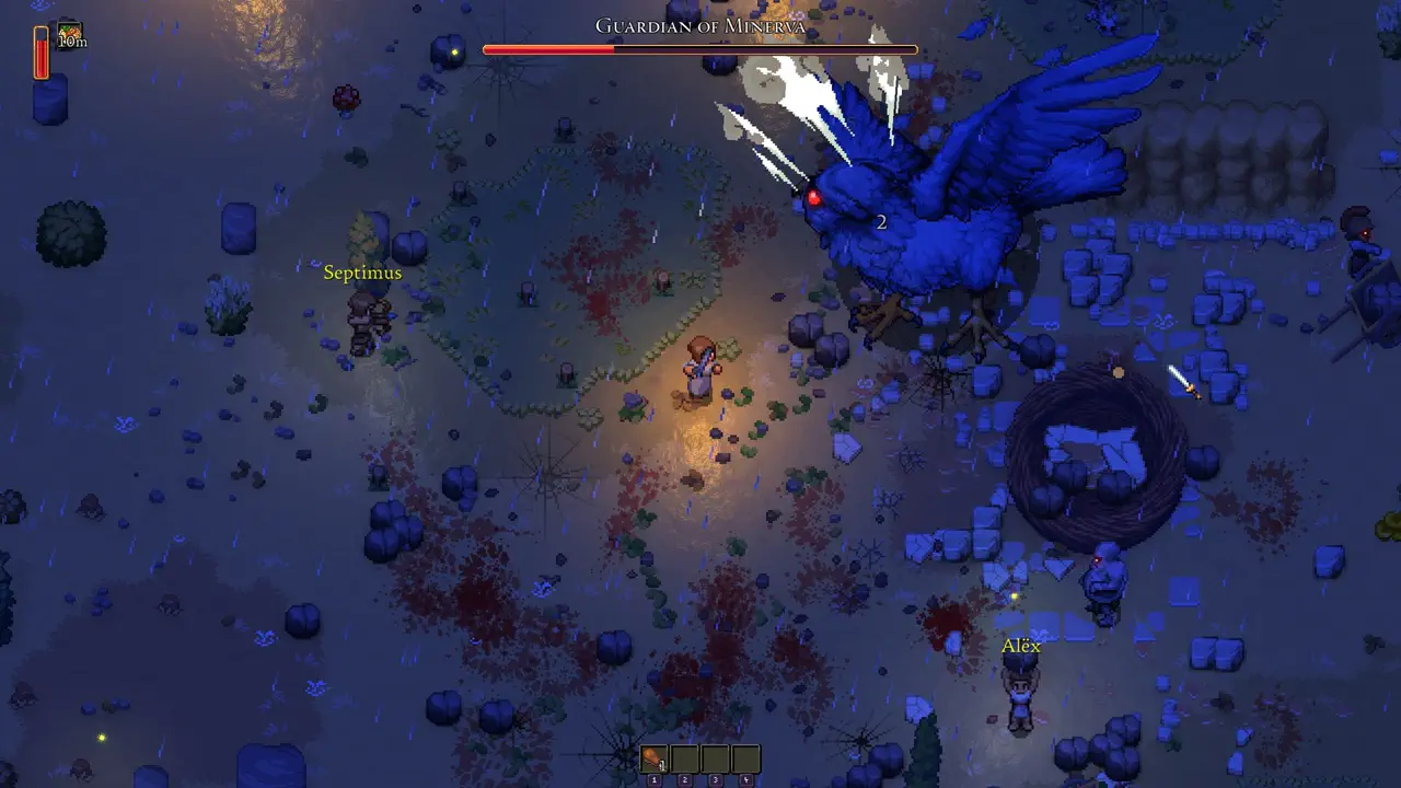Romestead official screenshot showing survivors and settlement work